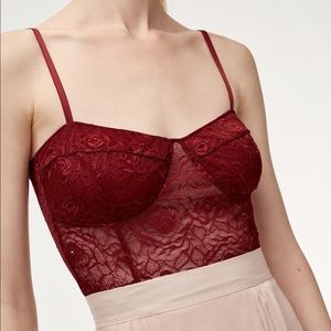Aritzia Little Moon Carnation Bustier